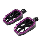 Male Mount Rear Foot Peg Footrest for Harley Electra Glide (2014–2023) Black Purple