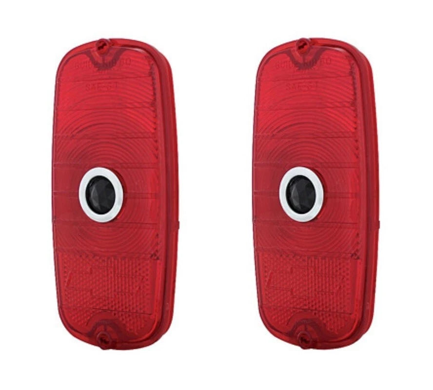 Tail Light Lens Pair Blue Dot for 1960–1966 Chevy Fleetside Truck