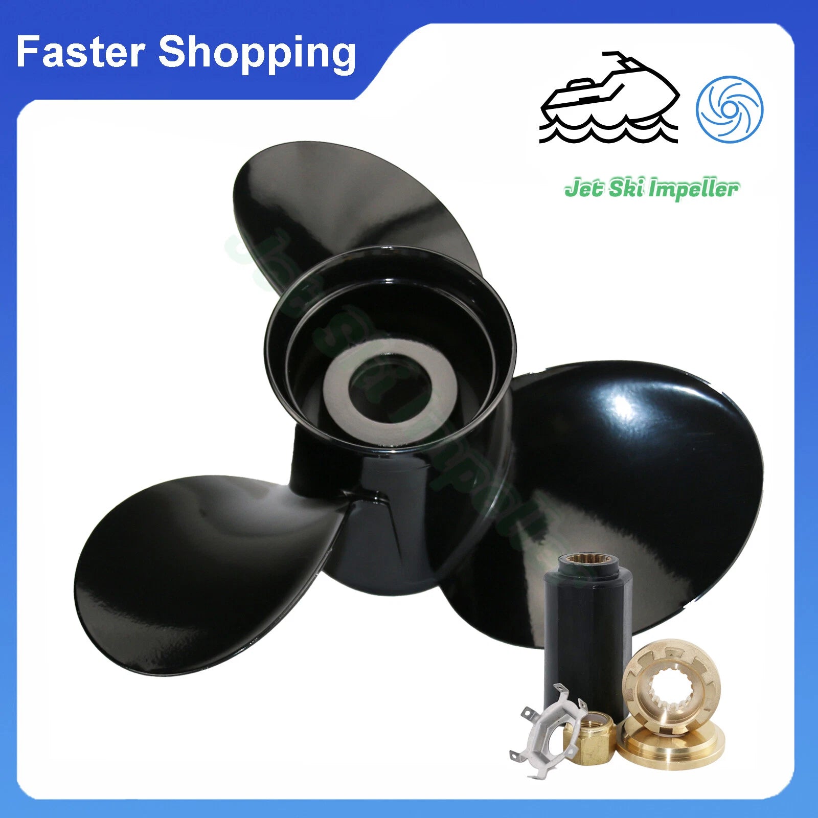 Propeller 12 3/4 x 21 for Mercury Mercruiser Outboard 40-140hp (15 Tooth)