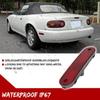 2X Red Rear Bumper Side Marker Light Housings for Mazda Miata MX-5