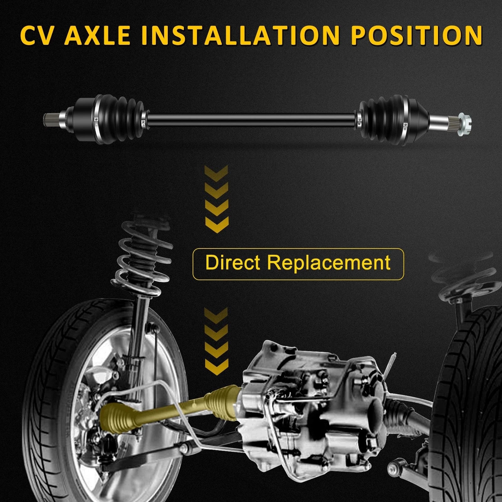 2X CV Axles for Arctic Cat Wildcat 1000 (2013–2016)