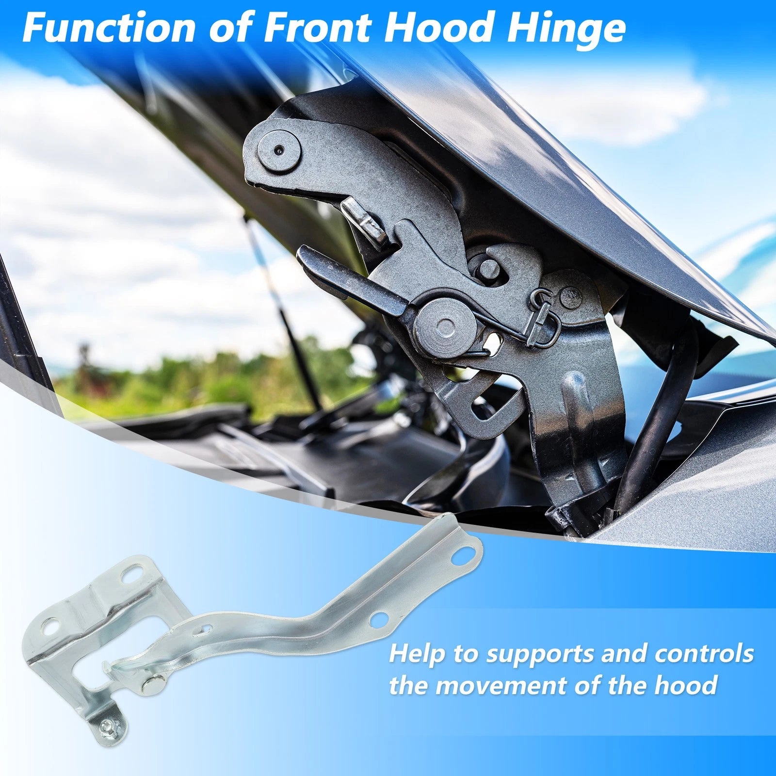 Hood Hinge Set for Toyota Prius (2010–2015) No. 5341047070/5342047070