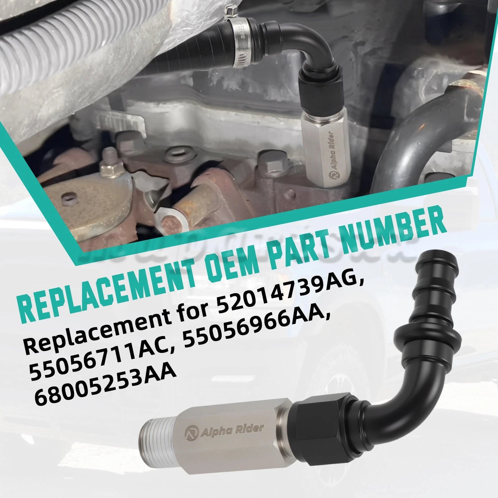 Heater Hose Connector for Ram 2500 3500 4500 5500 6.7L Cummins (2007.5–2024)