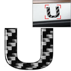 Carbon Black Door Wall Window Badge Emblem Decals for
