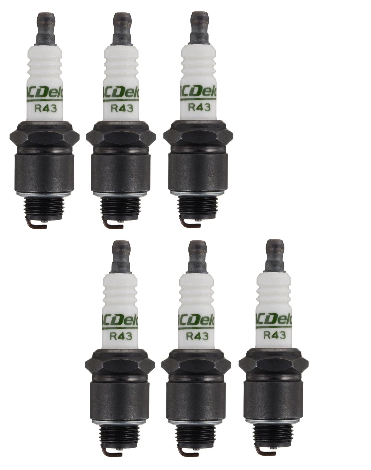 Set of 6 Spark Plugs for Chevy 1500, GMC PM252, Plymouth Fury, Pontiac L6