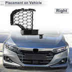 1 Pc Front Right Fog Light Grill Black for BMW X5 (2019-2022)