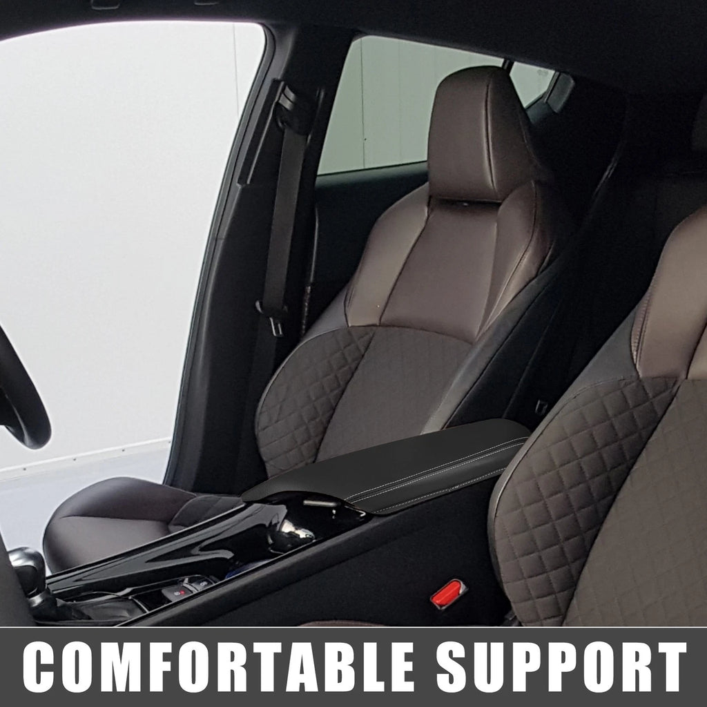 Center Console Armrest Cover for Toyota C-HR (2016–2022) Black White