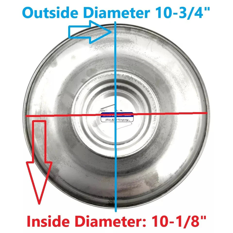 Polished Stainless Steel Hubcaps Replacement Set for 1951 Ford Passenger Car