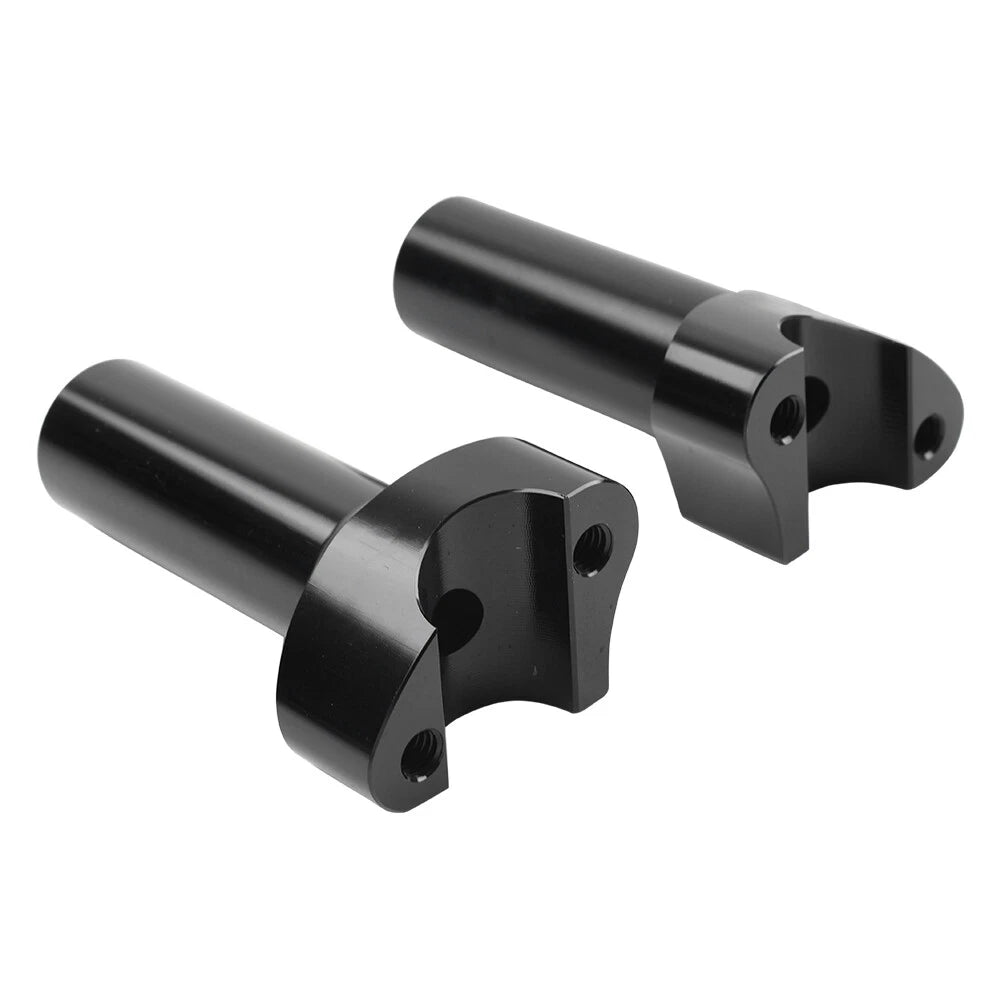 4" Straight Handlebar Risers for Harley Dyna Sportster Softail (1" Bar)