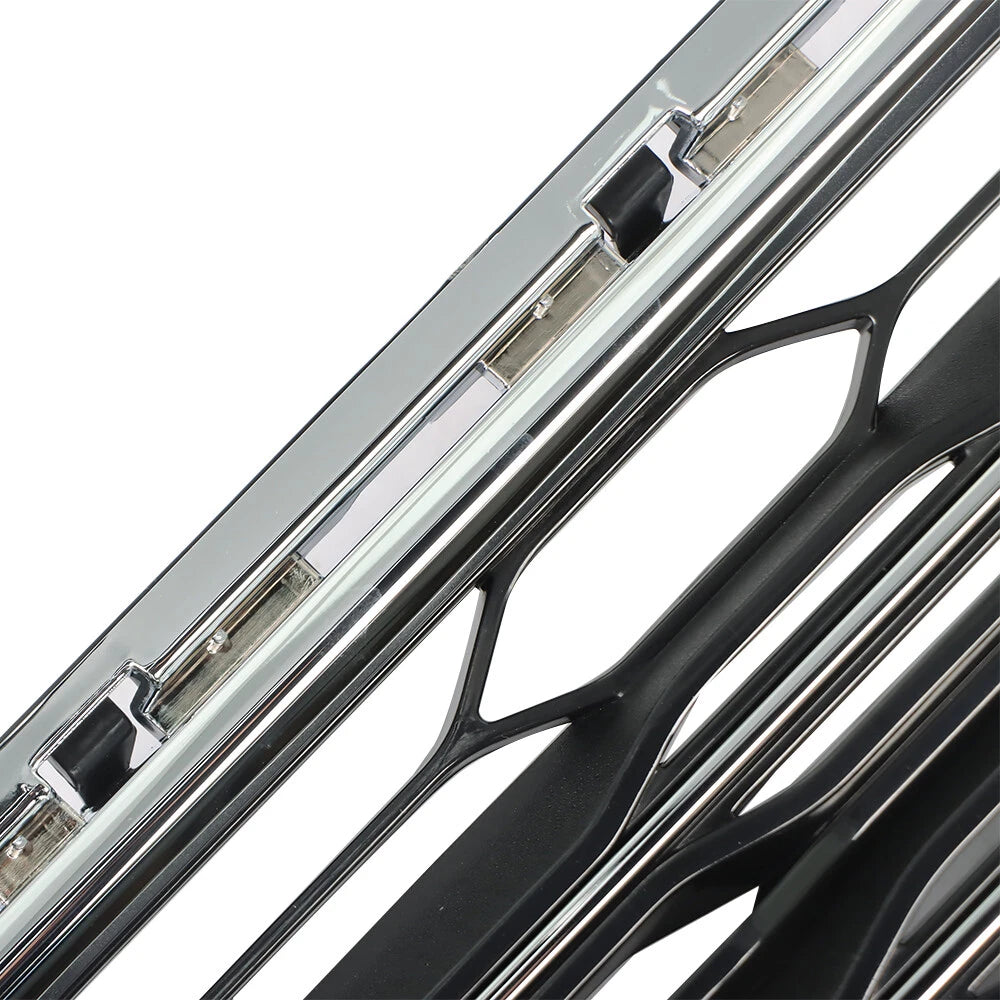 Front Grille Bumper Center for Chevrolet Malibu (2016–2018) Chrome Black