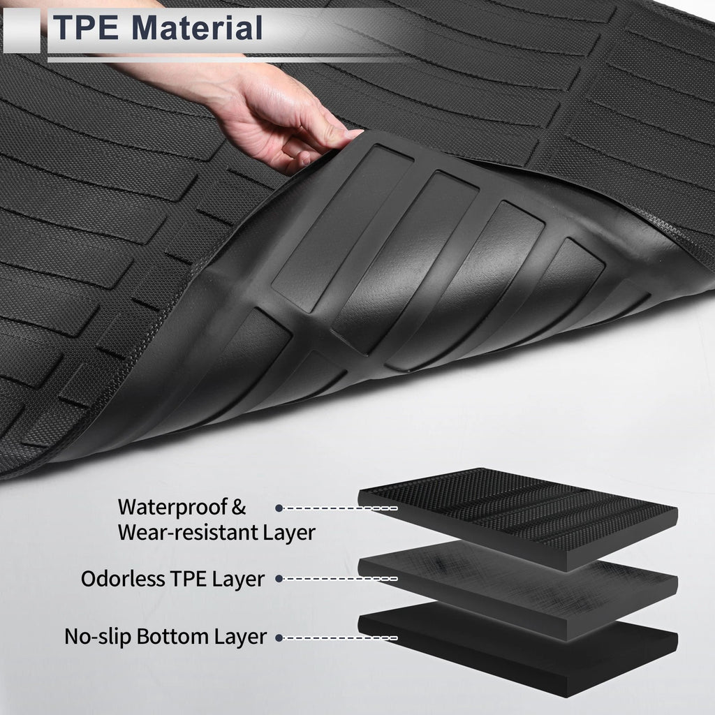 Cargo Liner Rear Trunk Mat for Mitsubishi Lancer (2001–2007) TPE Long Grid