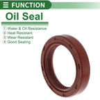 Set of 5 Oil Seal Rotary Shaft Seal FKM Rubber 27x37x7mm