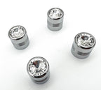Chrome Tire Valve Stem Caps Replacement for Hot Rod Car Truck ATV (Set of 4) (1990–2026)