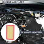 Engine Air Filter No. 16546ED000 for Nissan Versa 1.6L 1.8L (2007–2012)