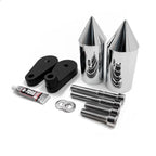 Chrome Spike Frame Slider Crash Protector for Kawasaki Ninja ZX10R (2004–2005)