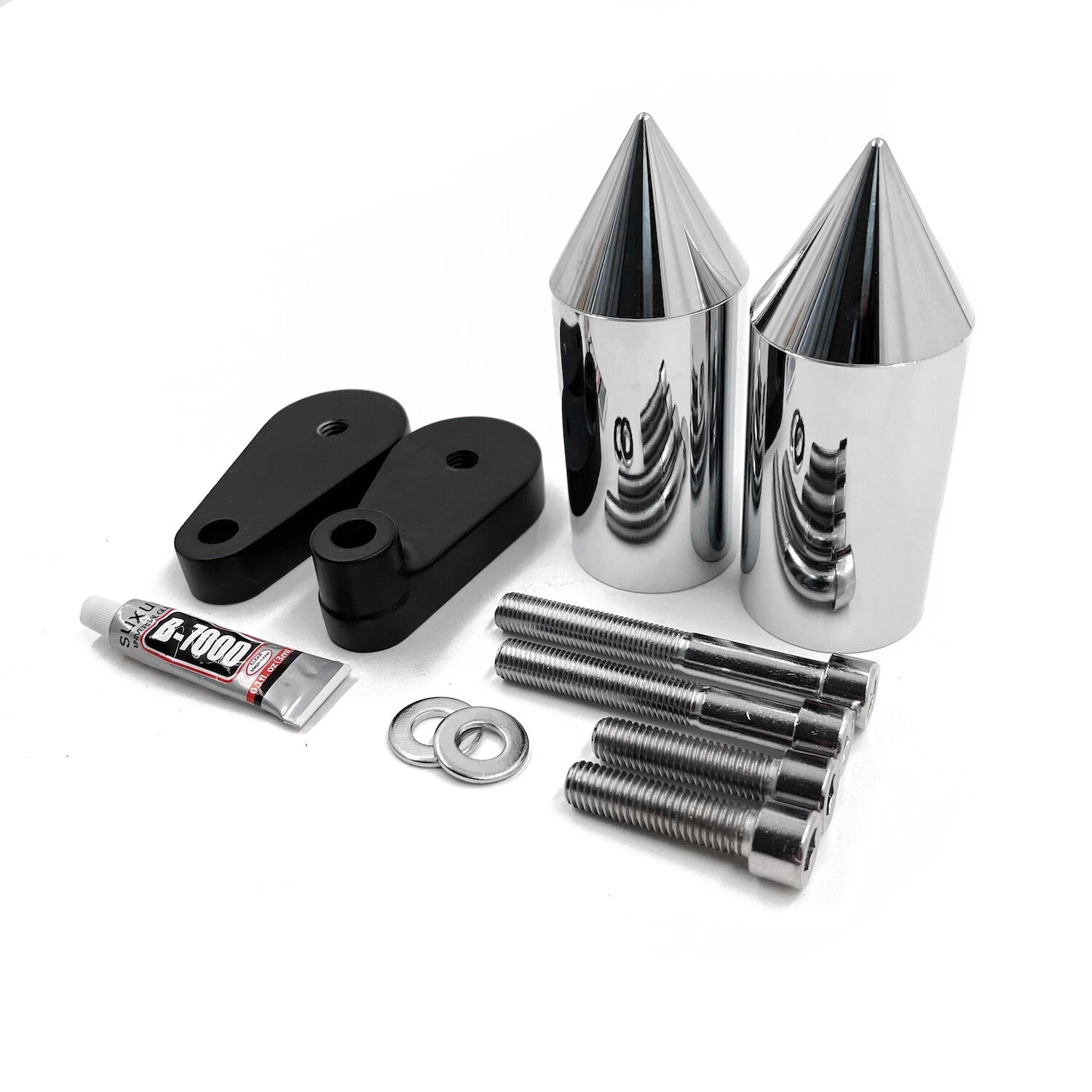 Chrome Spike Frame Slider Crash Protector for Kawasaki Ninja ZX10R (2004–2005)