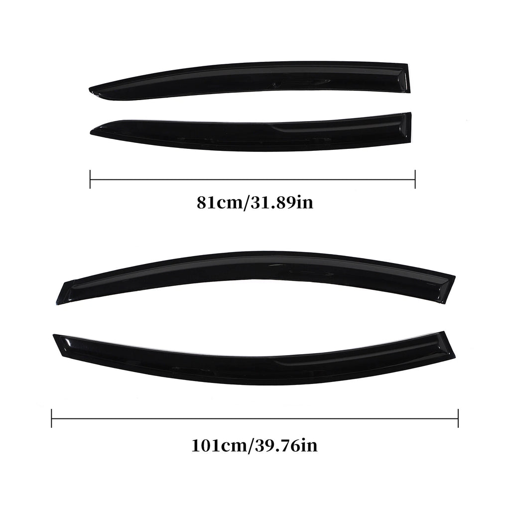 Set of 4 Window Visors for Hyundai Elantra (2017–2020)