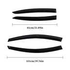 Set of 4 Window Visors for Hyundai Elantra (2017–2020)