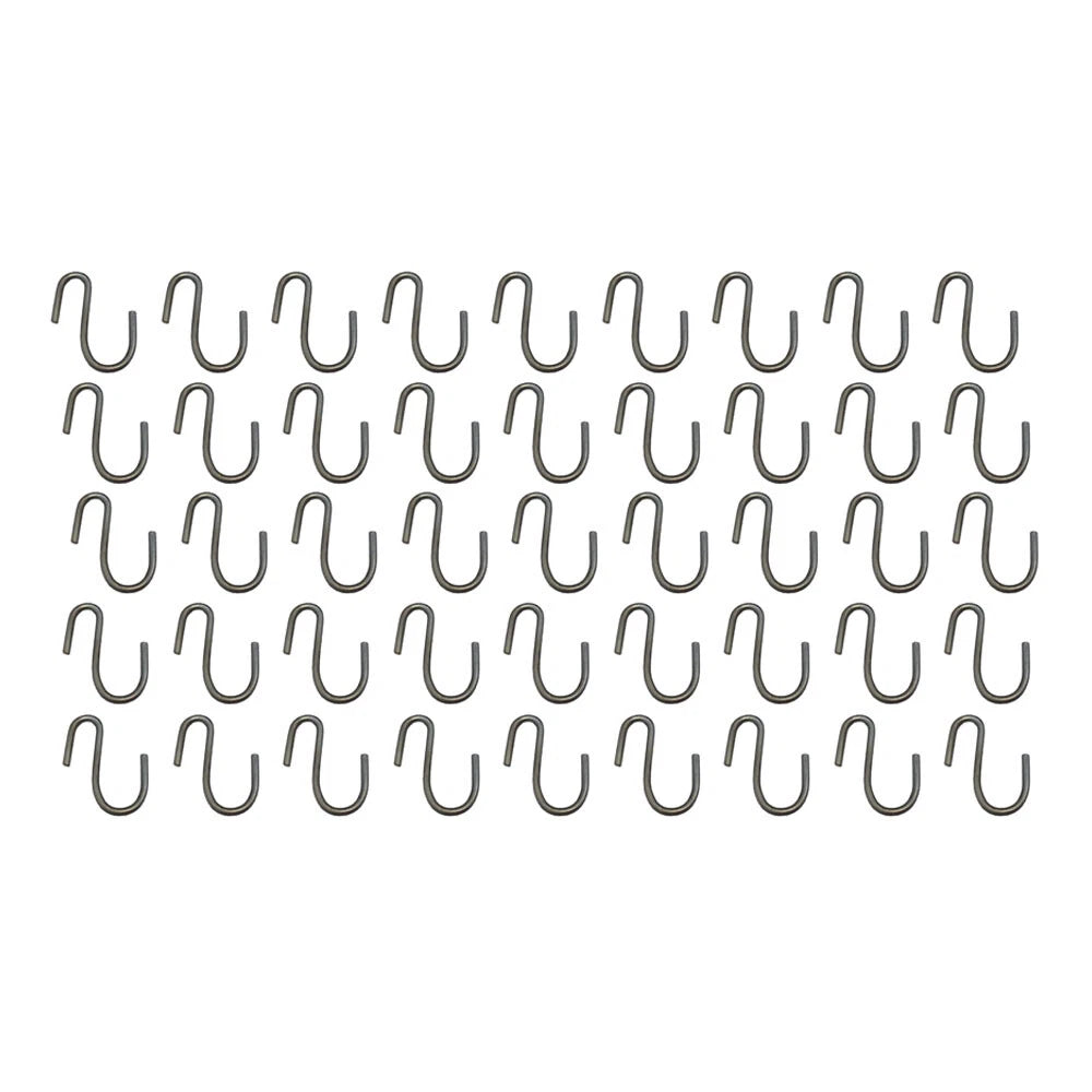 Pack of 50 Tarp Strap S Hooks for Hanging Plants and Flower Pots