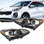 LED DRL Headlights Assembly for Kia Sportage (2017–2019) Left + Right