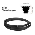 Set of 2 A614L630 61 Inch Rubber V Belts for Industrial Power Transmission