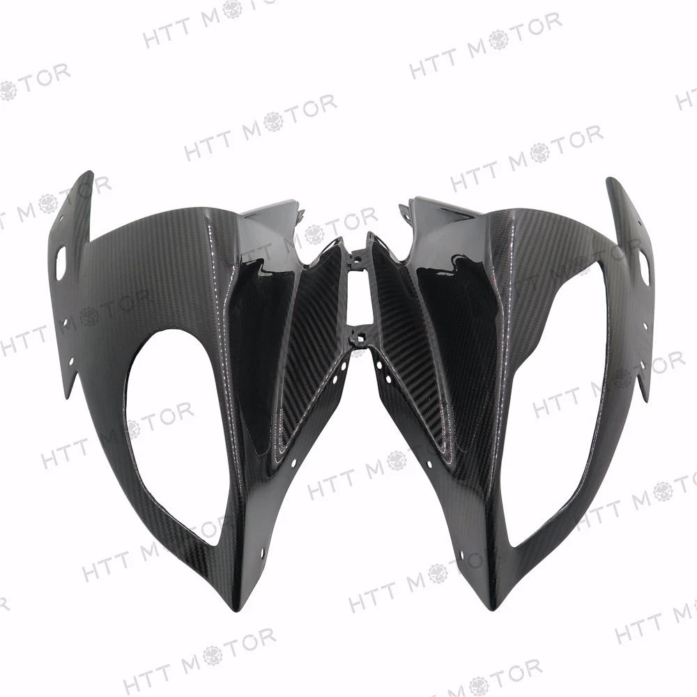 Set of 2 Headlight Cowl Fairings for BMW S1000RR (2015–2017) Carbon Fiber