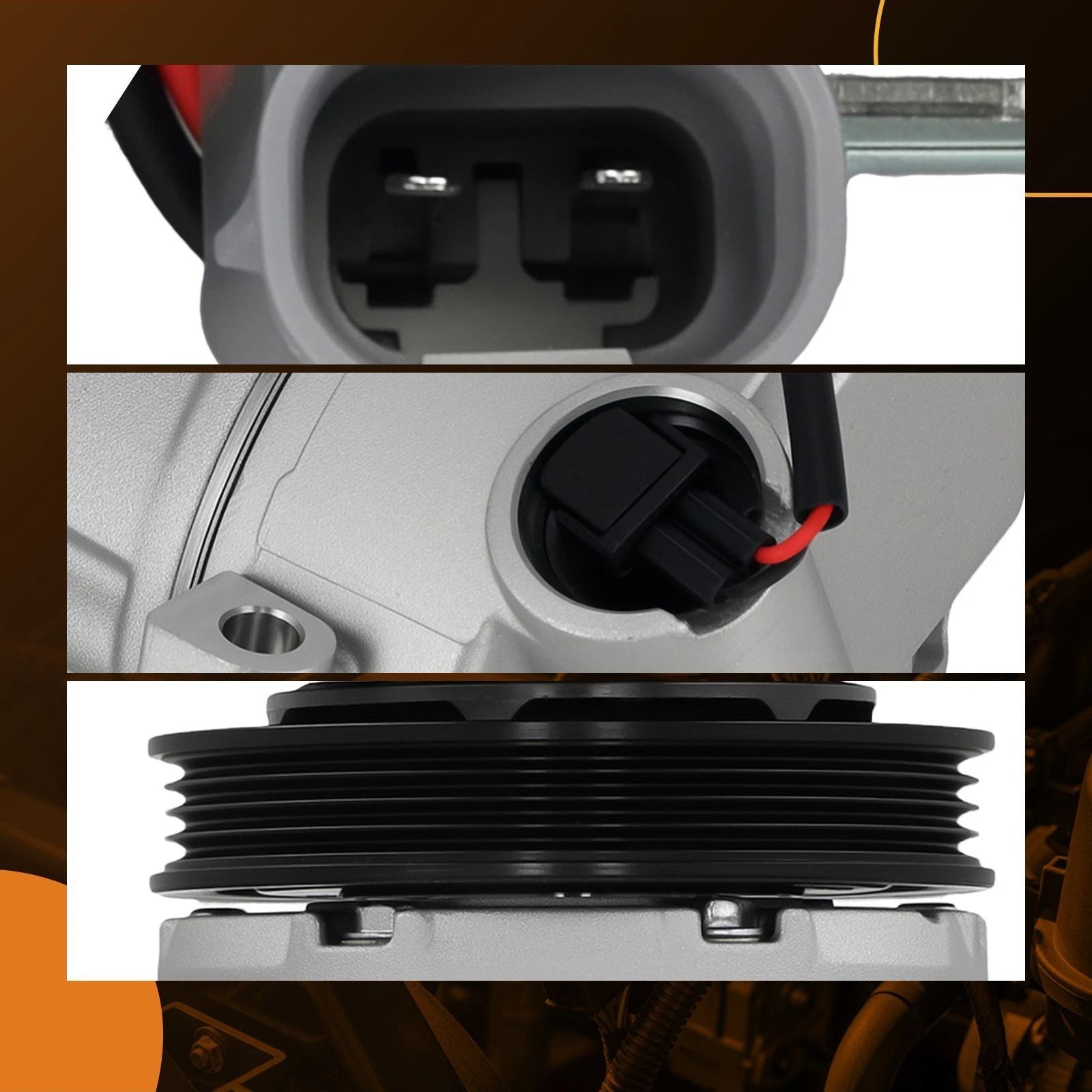 A/C Compressor with Clutch for Scion xA xB (2004-2006)