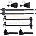 Set of 8 Front Tie Rods, Ball Joints, Sway Bars for Chrysler Town & Country (2008–2013)