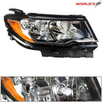 Halogen Headlight Assembly for Jeep Compass (2017–2020) Black Right Side