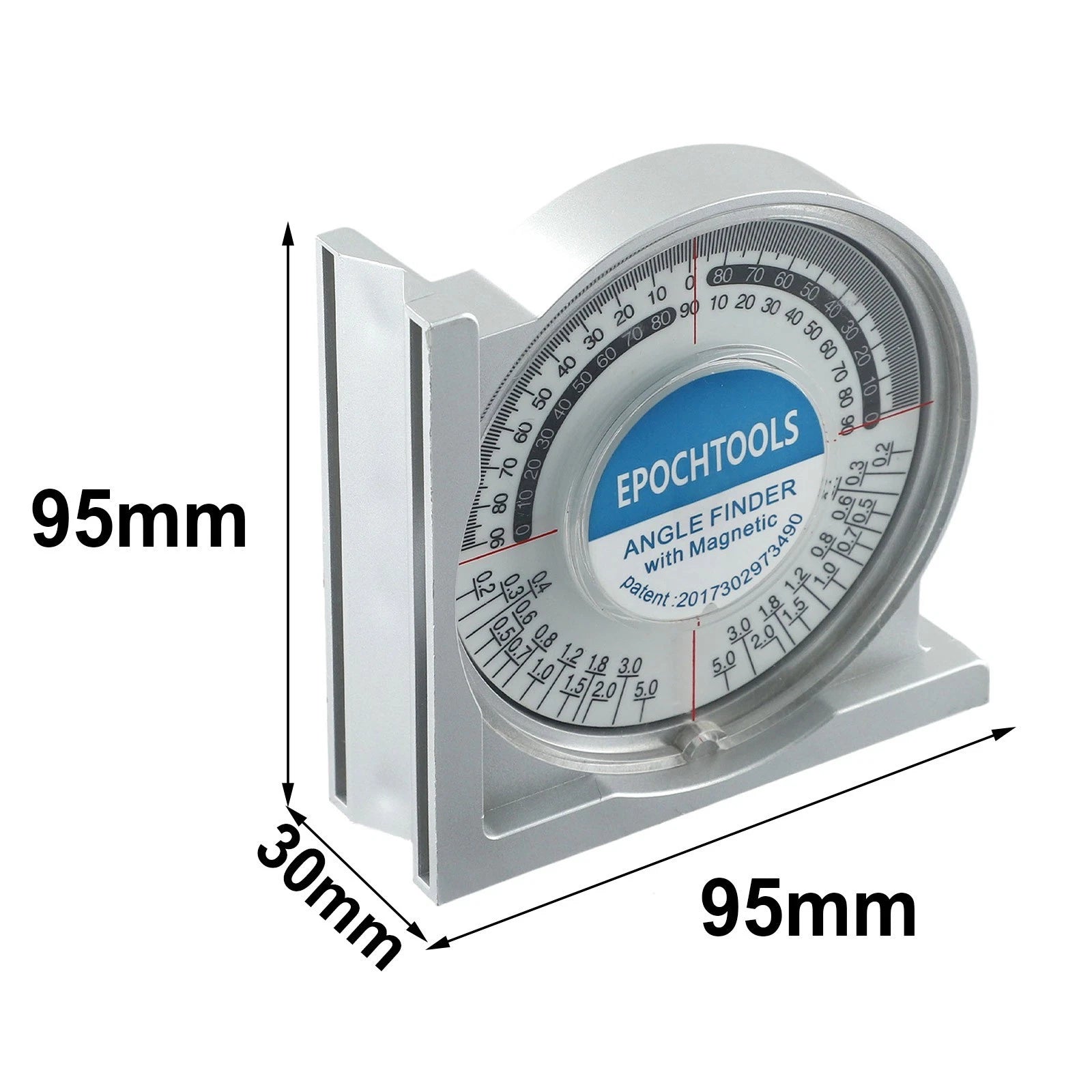 Slope Level Meter Protractor for Tools (Portable, 100g, ABS Acrylic)