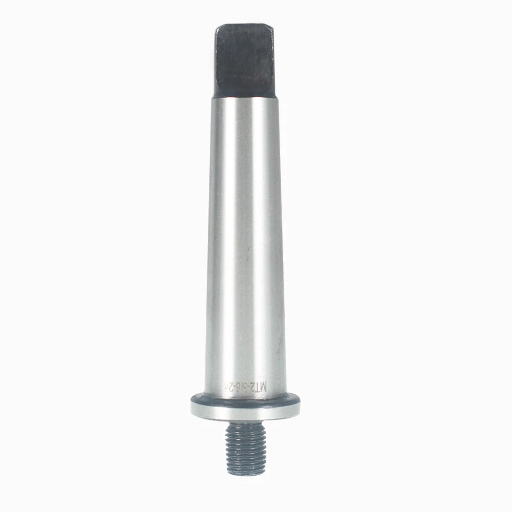 Morse Taper MT2 Adapter Shank to 3/8"-24 Threaded Drill Chuck Arbor