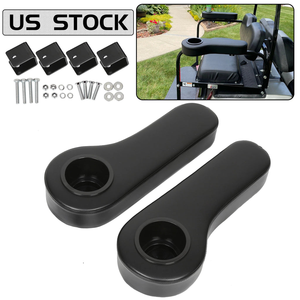 2X Golf Cart Arm Rest Drink Cup Holder for EZGO/Club Car/Yamaha