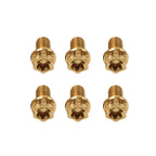 6pcs M10x40mm Titanium Torx Head Flange Screws for Motorcycle Bike