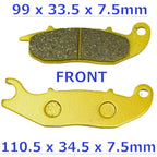Brake Pads Set for Honda CBR 125 R CBR125R (2004–2010) 6 Bolt Front Disc