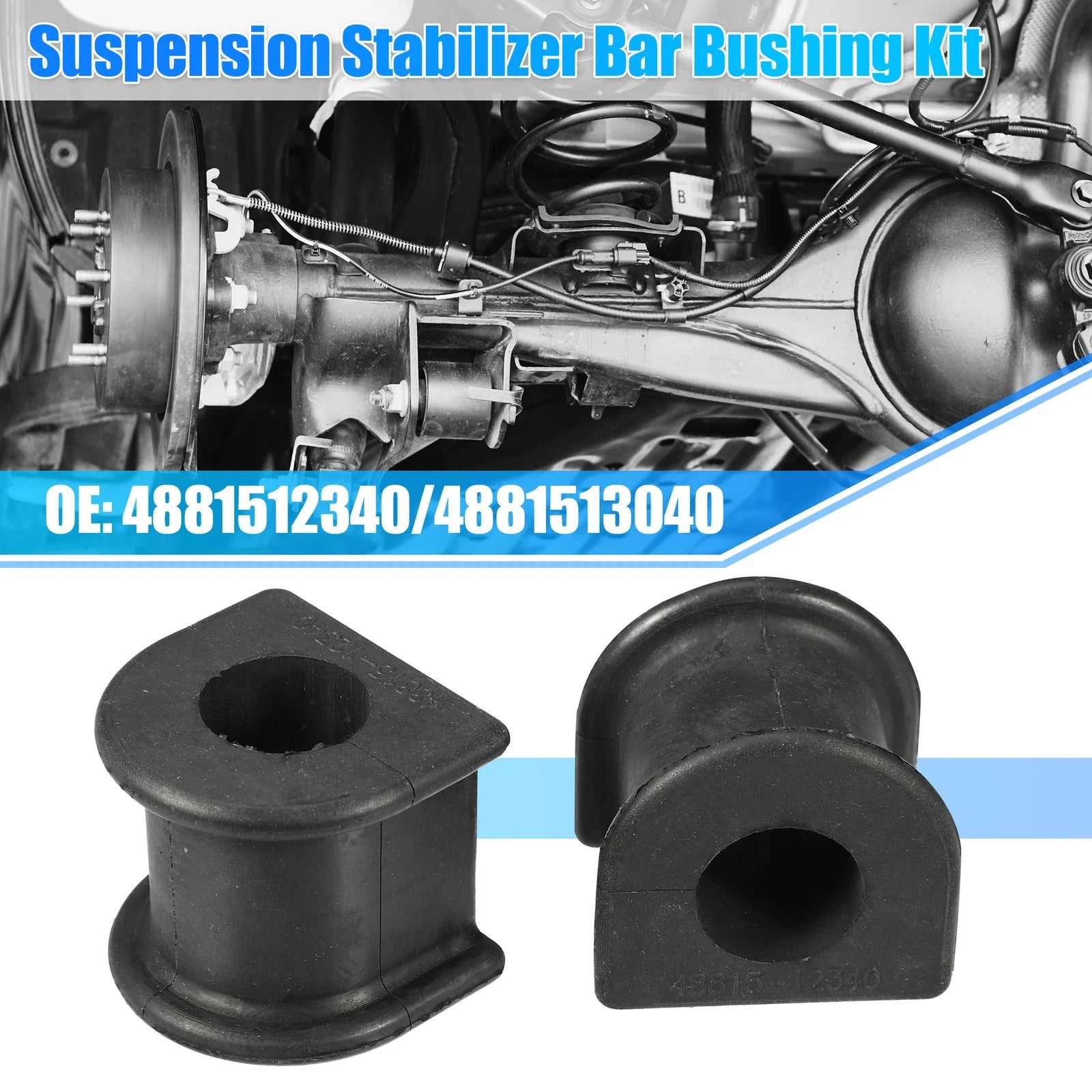 2pcs Suspension Stabilizer Bar Bushings No. 4881512340/4881513040 for Toyota