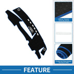 Dashboard Cover Mat for Lexus ES 300h (2021–2023) Sun Protector Black Blue