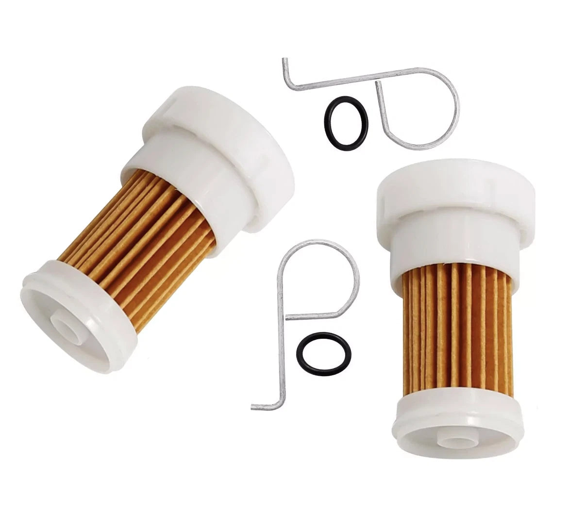 2Pcs Fuel Filter Element for Yamaha F250 LF250 (2000–2023) 6P2-WS245-00