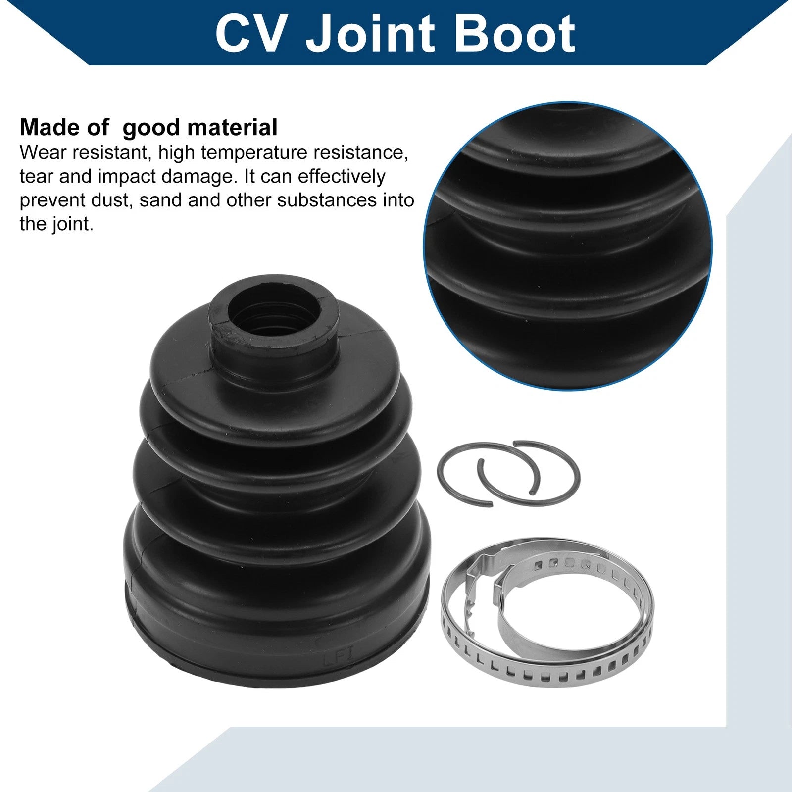 Inner CV Joint Boot Kit with Clamps for Hyundai I30 (2012–2015) No.49595A64A0