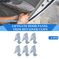 6X Liftgate Door Panel Trim Retainer Clip for Audi A3 (2006–2013) Silver Tone