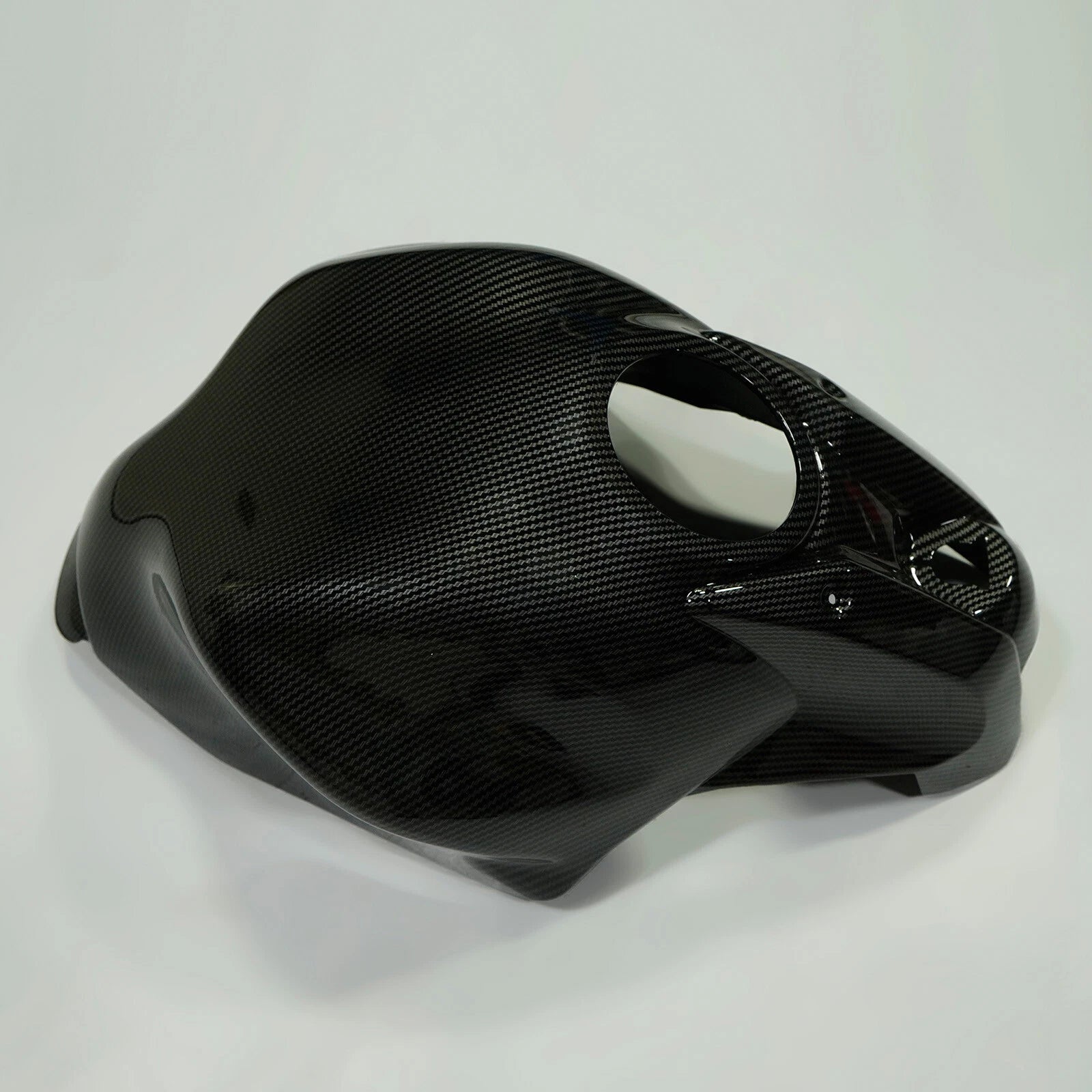 Carbon Fiber Look Fuel Gas Tank Cover for Kawasaki Ninja 650 (2017–2025)