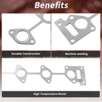1 Pc Exhaust Manifold Header Gasket for Hyundai Santa Fe (2001–2006) No. 28521-27000
