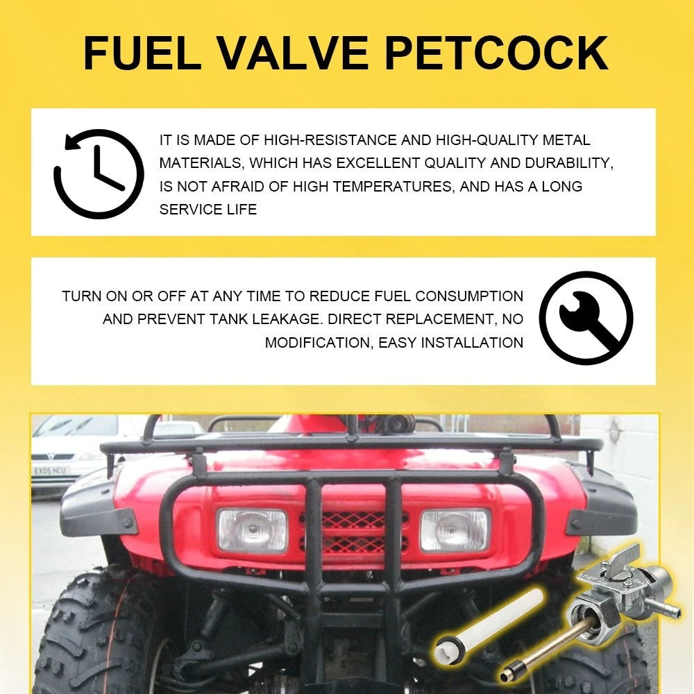 Fuel Gas Tank Switch Valve Petcock for Honda ATC250SX ATC350X (1985–1987)