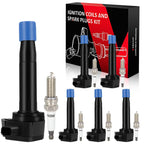 Ignition Coils & Spark Plugs for Honda Accord Crosstour Odyssey Acura TL TSX RL