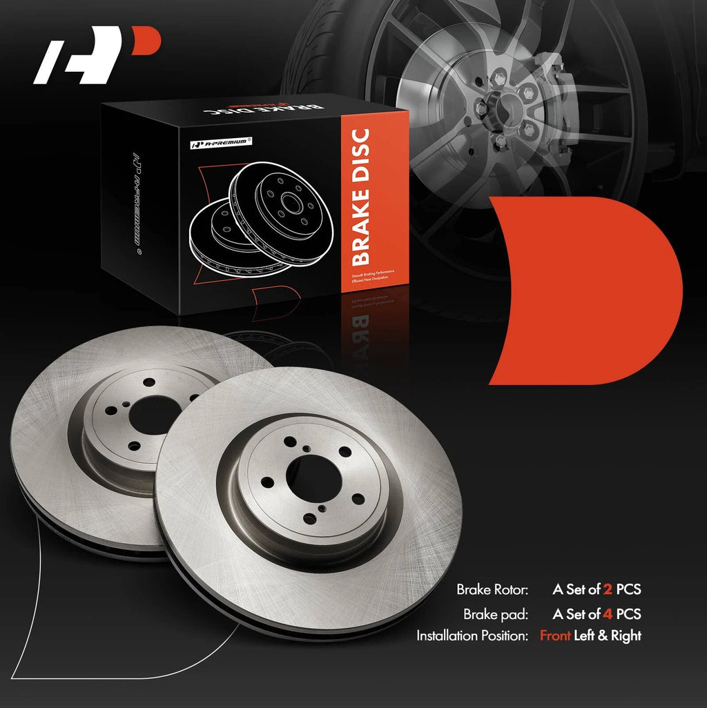Front Disc Brake Rotors for Subaru Impreza (2004) and Toyota 86 (2017–2020)