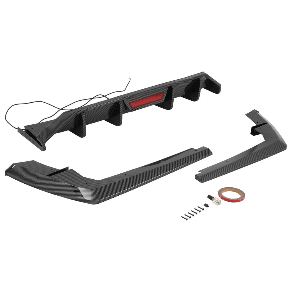 Rear Bumper Diffuser Lip for Hyundai Elantra (2021–2023) with LED Light