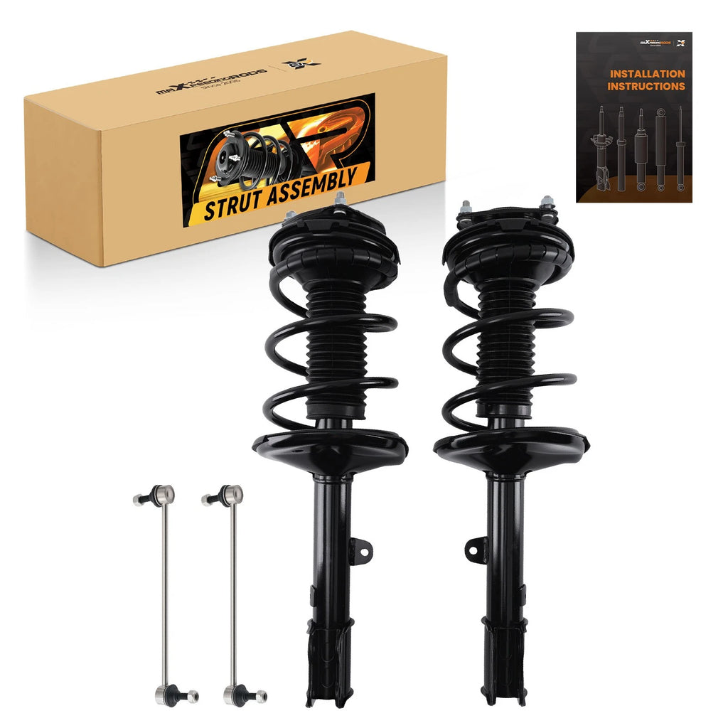Set of 4 Front Struts with Coil Springs for Toyota RAV4 (2001–2005)