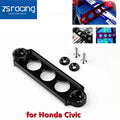 Black Aluminum Battery Tie Down Bracket for Honda Civic CRX (1988–2000)