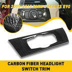 Carbon Fiber Headlight Switch Trim for BMW 3 Series (2005–2012)