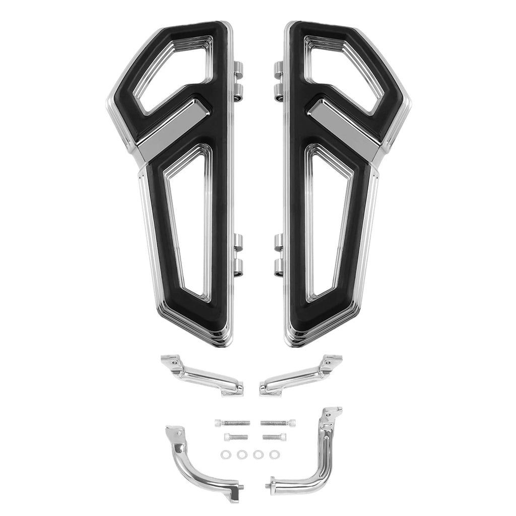 Chrome Driver Floorboard Footboard & Bracket for Harley Touring (2014–2023)