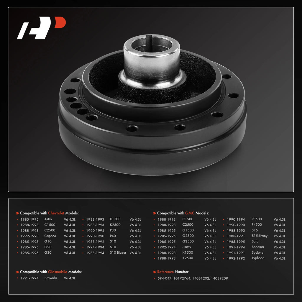 Harmonic Balancer for Chevy Caprice, Astro G10, G20 (1985–1995)